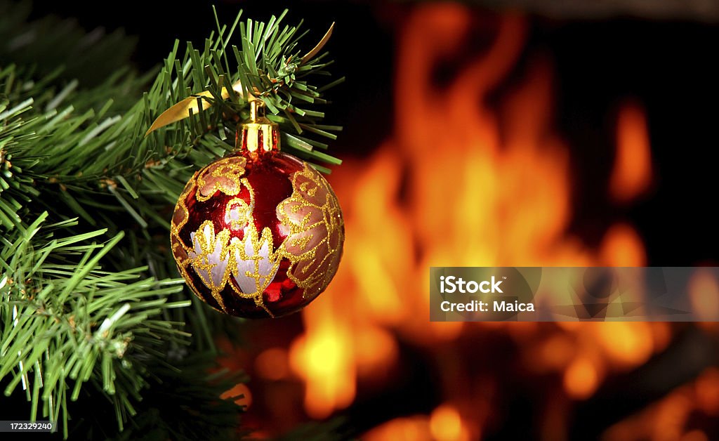 Galleta de navidad. - Foto de stock de Fuego de chimenea libre de derechos