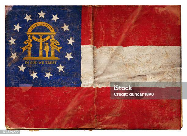 Bandera De Georgia Xxl Foto de stock y más banco de imágenes de Anticuado - Anticuado, EE.UU., Georgia - Estado de EEUU