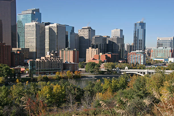 istock Calgary Alberta Skyline Close-Up In The Morning. 172329494