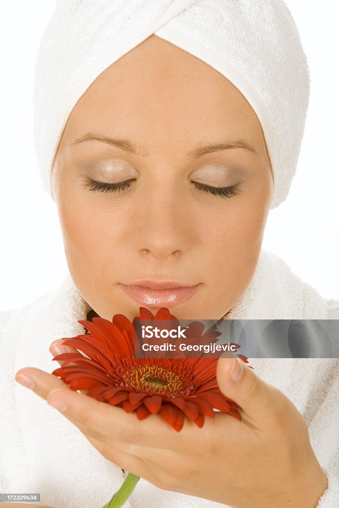 Hermosa mujer listo para el spa - Foto de stock de Adulto libre de derechos