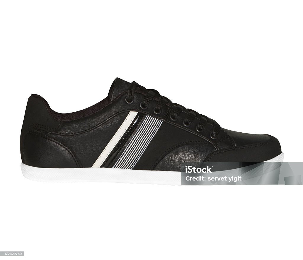 Sport Shoe, Sneakers On White Blue Stock Photo