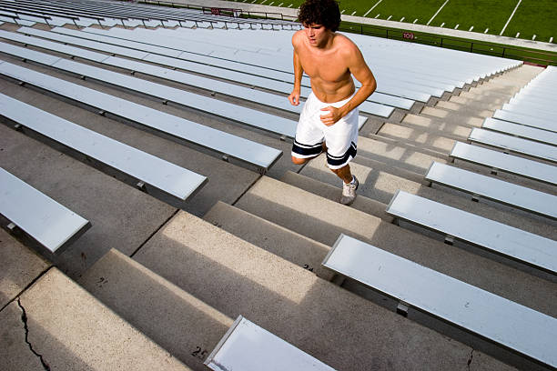 istock Grueling workout on stadium stairs 172329902