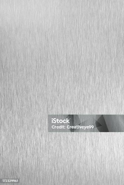 Gebürstetes Metall Abstrakt Hintergrund Stockfoto und mehr Bilder von Plakette - Plakette, Rostfreier Stahl, Metall