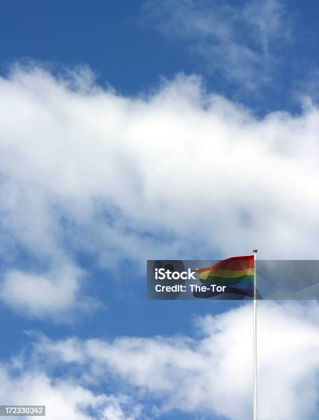 Rainbow Flag Stock Photo - Download Image Now - Blue, Cloud - Sky, Cloudscape