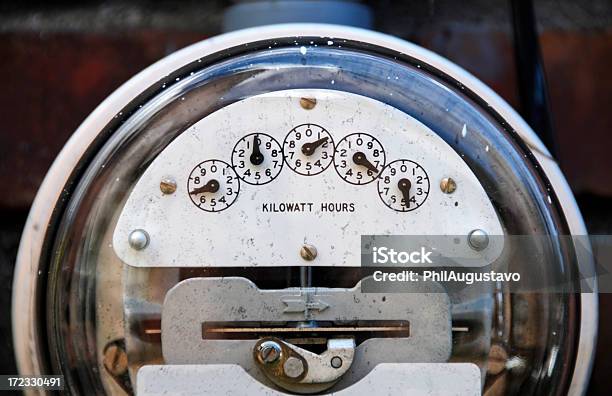 Electric Meter Stock Photo - Download Image Now - Arrow Symbol, Bolt - Fastener, Cable