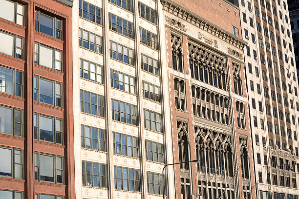 istock Vintage Chicago Office Buildings 172330534