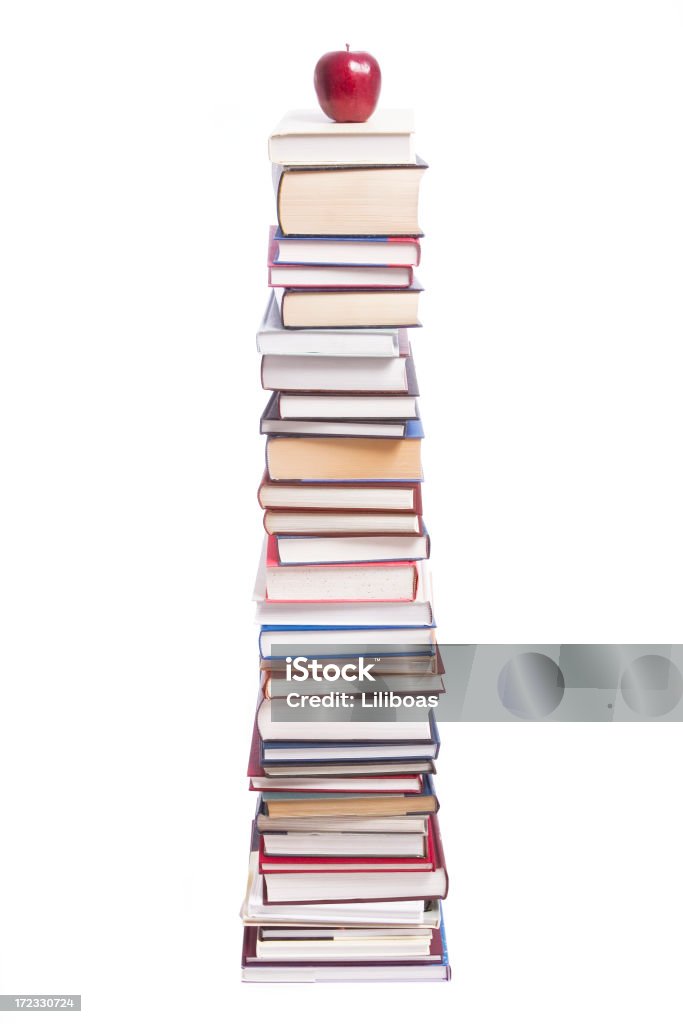 Back to School A stack of books and an apple for back to school.PLEASE CLICK ON THE IMAGE BELOW TO VIEW MY SCHOOL LIGHTBOX: Book Stock Photo