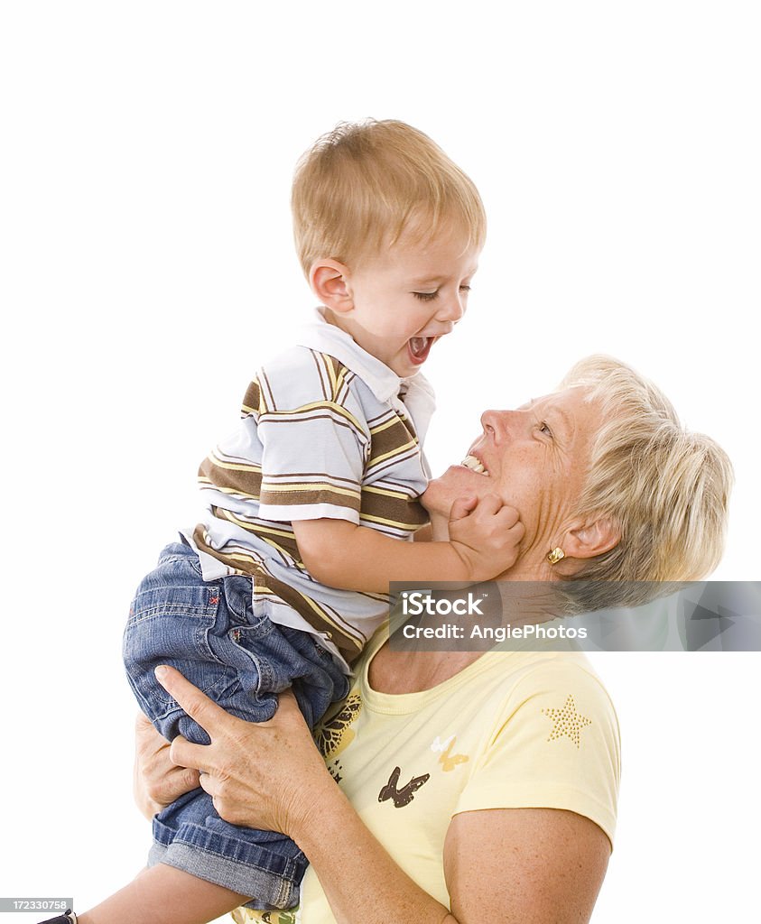 Nonna con Nipote maschio - Foto stock royalty-free di Bambino