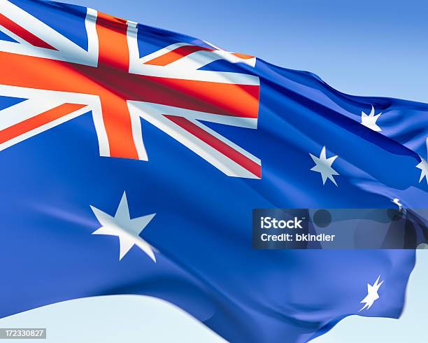 Bandiera Dellaustralia - Fotografie stock e altre immagini di Bandiera dell'Australia - Bandiera dell'Australia, Australia, Bandiera