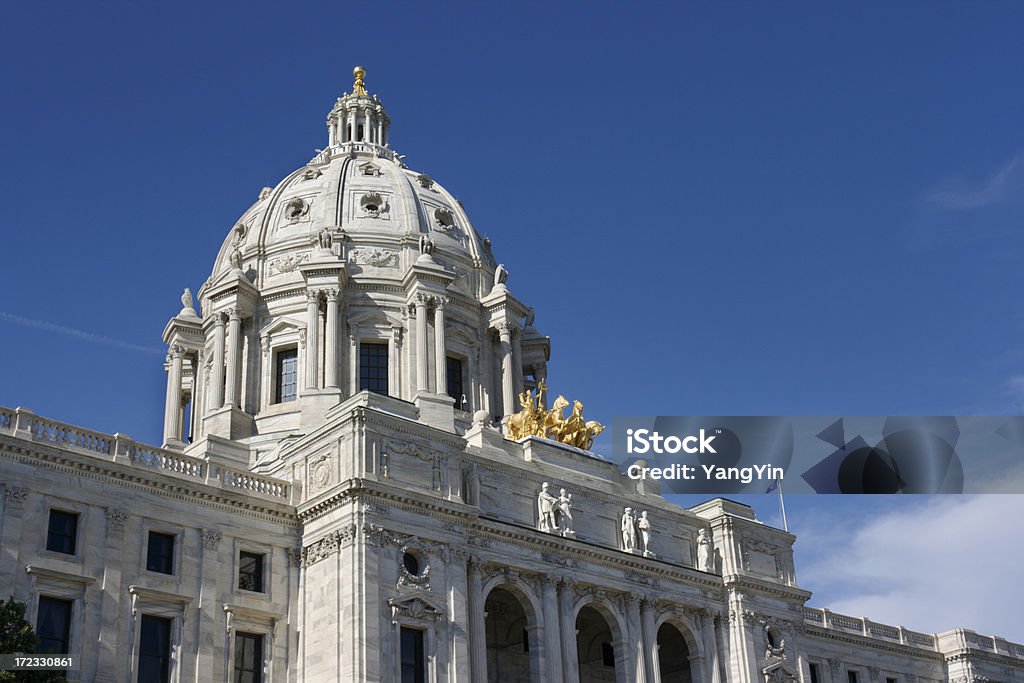 Minnesota State Capitol Dome, governo architettura, St. Paul - Foto stock royalty-free di Minnesota