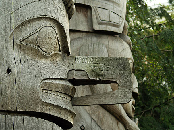 istock Natural wood totems in trees 172331344
