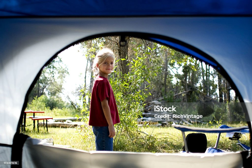 Camping Kid - Lizenzfrei Camping Stock-Foto