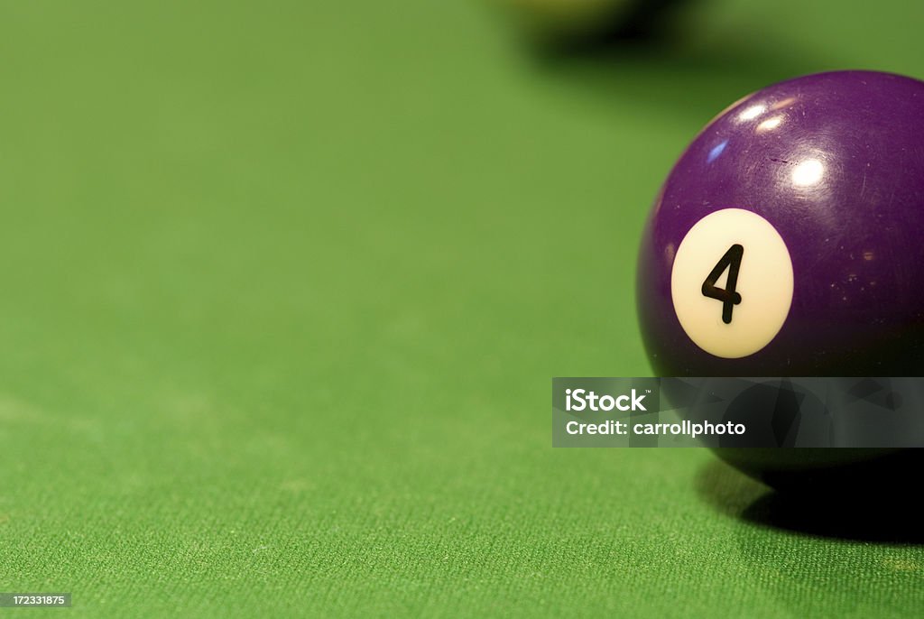 Billardtisch - 4 Ball - Lizenzfrei Poolbillard - Billard Stock-Foto