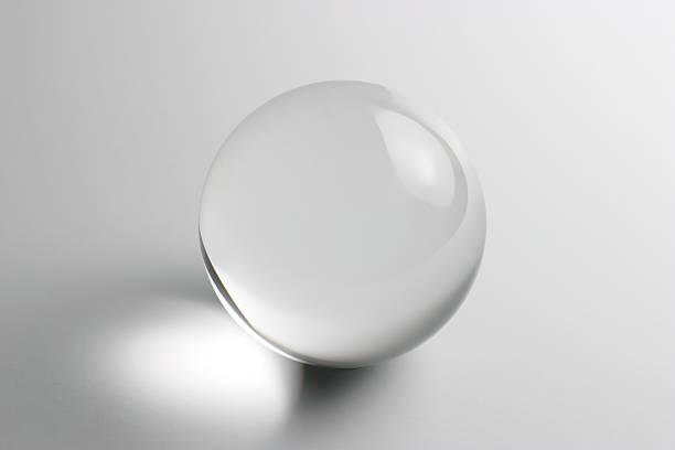 The Future Closeup of a crystal ball. marble sphere stock pictures, royalty-free photos & images