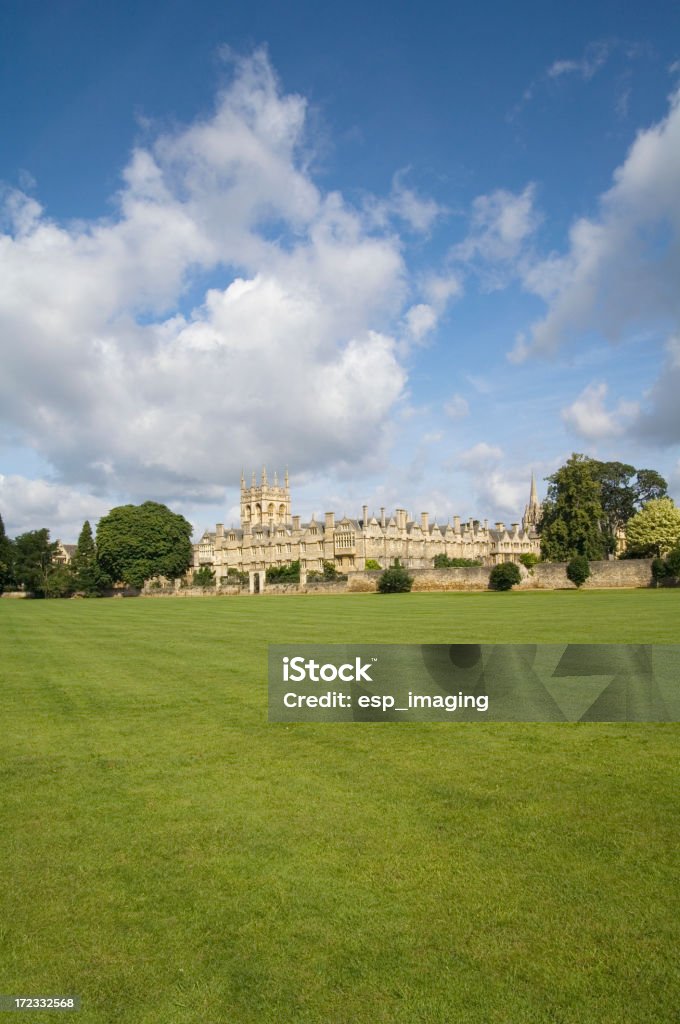 Scena estiva, Merton College, Oxford - Foto stock royalty-free di Lincoln - Inghilterra