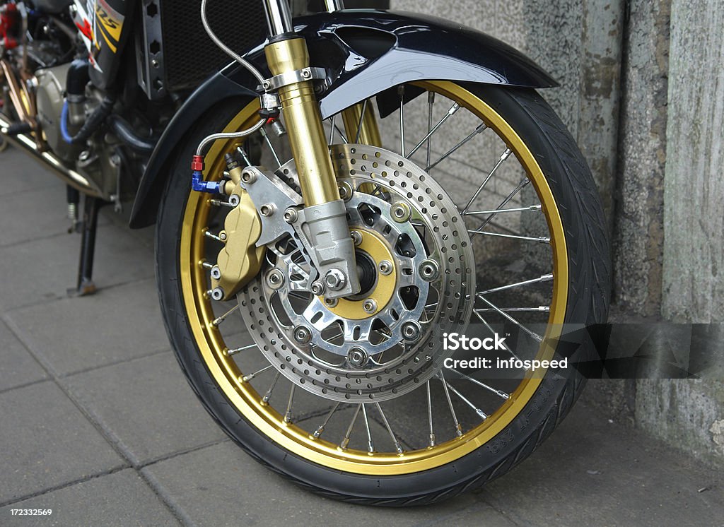 Parking Motocykl - Zbiór zdjęć royalty-free (Motocykl)