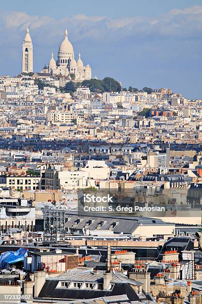 Edificios De La Ciudad De París Foto de stock y más banco de imágenes de Aire libre - Aire libre, Arquitectura exterior, Basílica del Sagrado Corazón de Montmartre