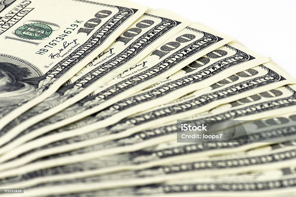 Money Dollar banknotesFinance and Business: American One Dollar Bill Stock Photo