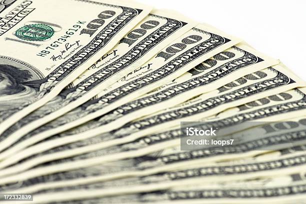 Money Stock Photo - Download Image Now - American One Dollar Bill, American One Hundred Dollar Bill, Banking