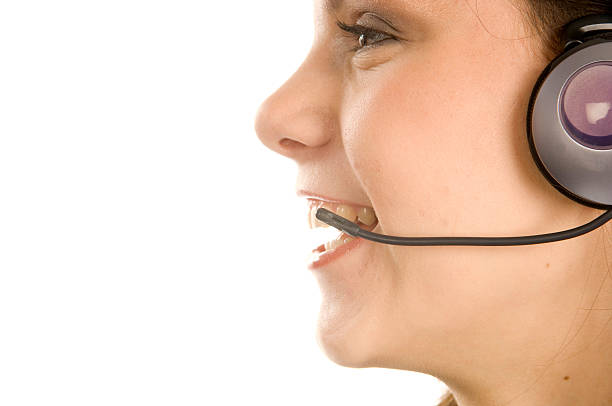 istock Businesswoman with microphone 172332938