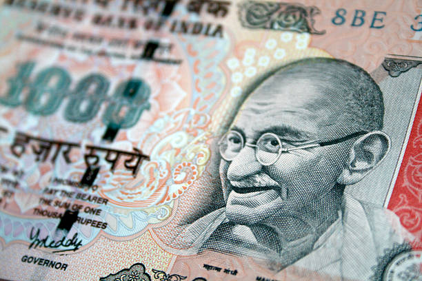India Rupees stock photo