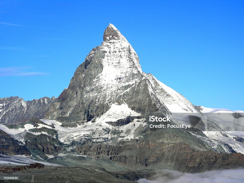 Góra Matterhorn - Zbiór zdjęć royalty-free (Alpy)