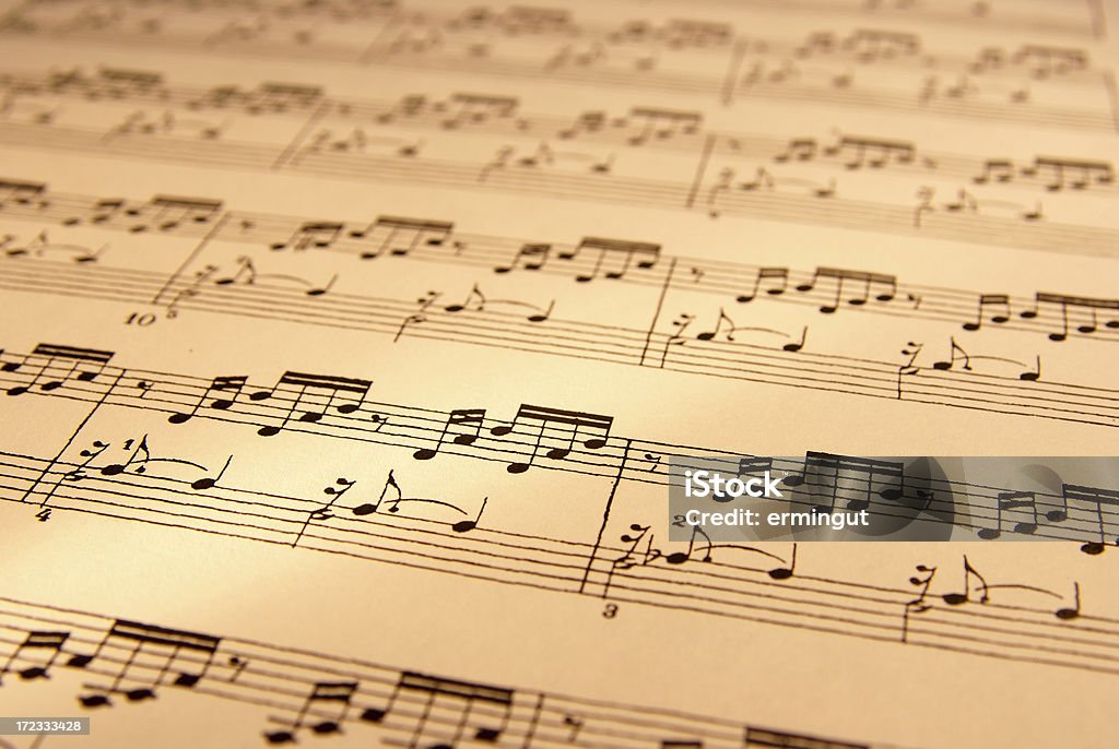 Feuille de symbole musical - Photo de Opéra - Style musical libre de droits