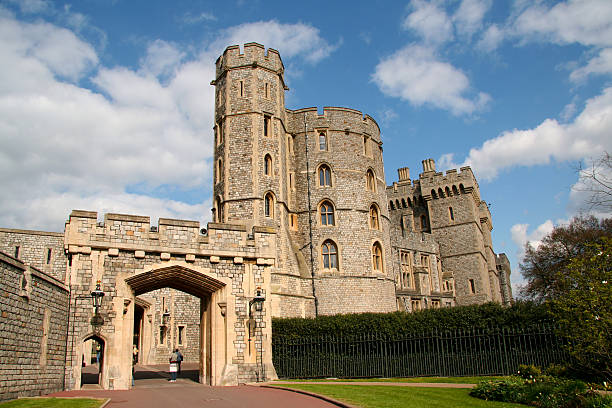 English castle stock photo