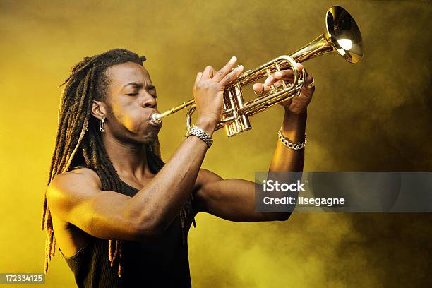 Tromba Player - Fotografie stock e altre immagini di Rastafariano - Rastafariano, Colore nero, Dreadlocks