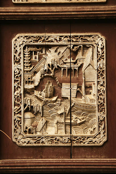 Carved City Scene