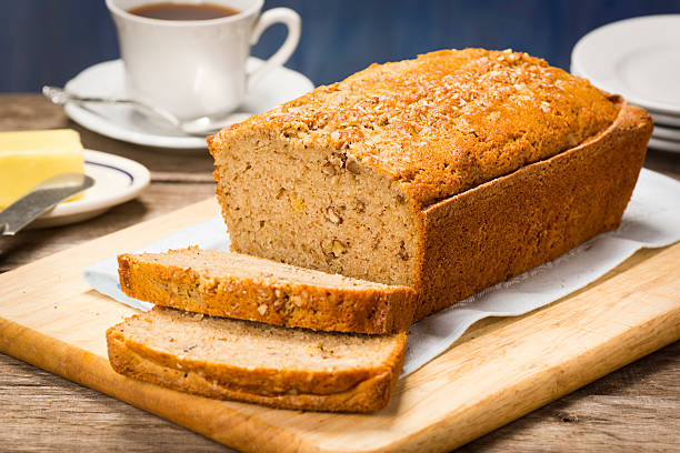 istock Banana Nut Bread with Tea or Coffee 172334610