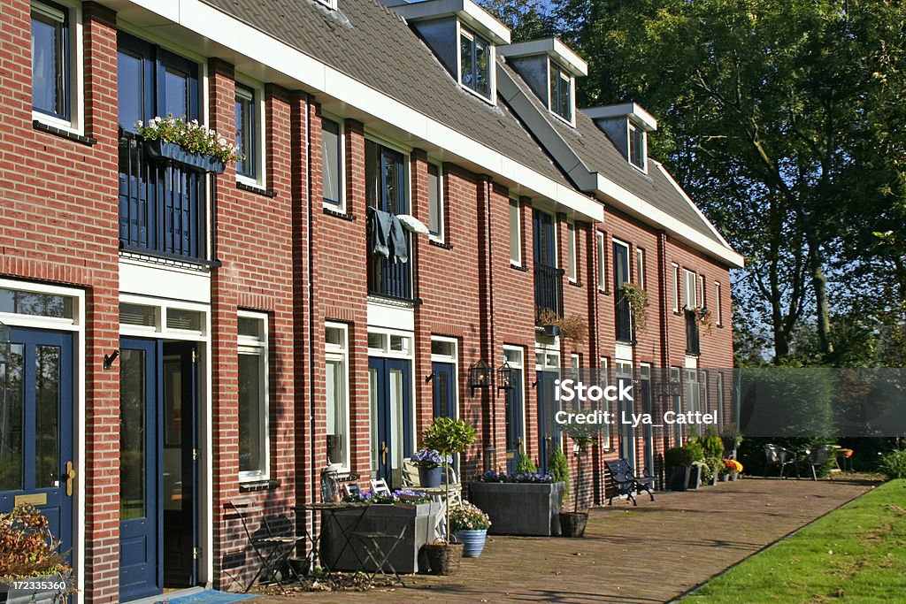Ряд пригородных домов # 4 - Стоковые фото Нидерланды роялти-фри