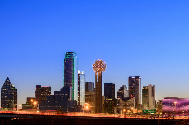 istock Dallas City Skyline at Night USA 172335510