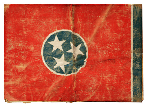 Grunge flag of the US state of TennesseeMore US State flags: