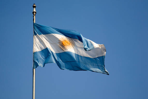 drapeau argentinan - argentine photos et images de collection