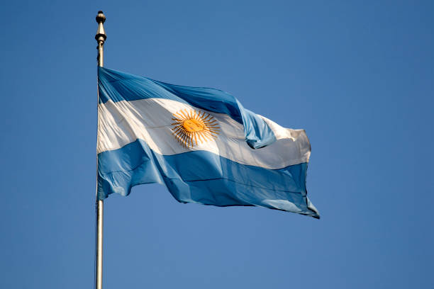 argentinan flag - 阿根廷 個照片及圖片檔