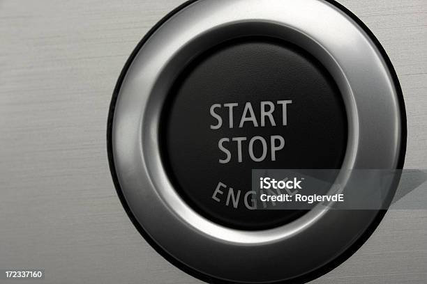 Iniciar O Motor - Fotografias de stock e mais imagens de Alumínio - Alumínio, Botão - Peça de Máquina, Botão Start/Stop
