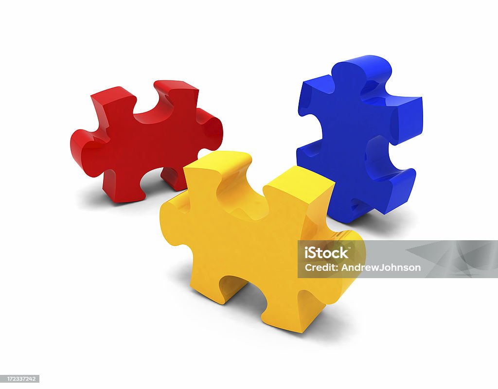 Jigsaw Puzzle Abstract Stock Photo