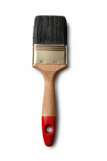 peinture: brush - chores wood wet indoors photos et images de collection