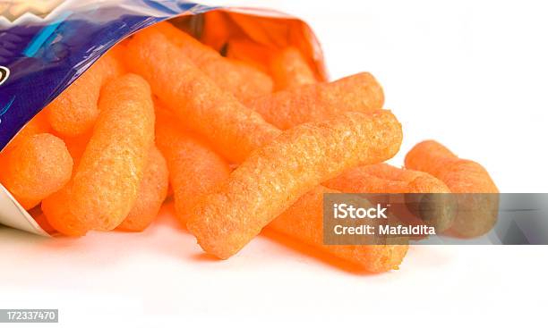 Cheese Poffs Stock Photo - Download Image Now - Cheese Puff, Bag, Snack