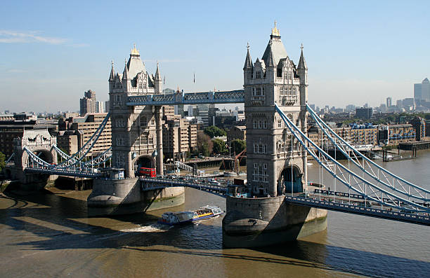 istock Aerial view of Tower Bridge over the Thames 172337516