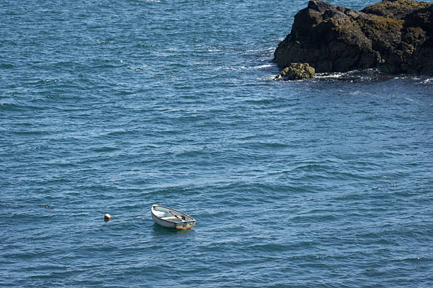 istock Boat in blue lagoon 172337999