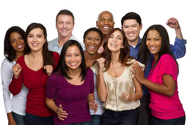 istock Friends Laughing on a white background 172338044