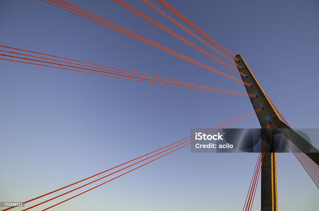 Ponte suspensa - Foto de stock de Abstrato royalty-free