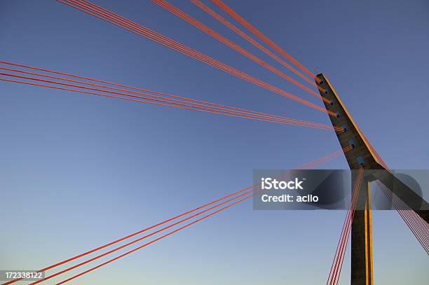 Foto de Ponte Suspensa e mais fotos de stock de Abstrato - Abstrato, Arquitetura, Azul