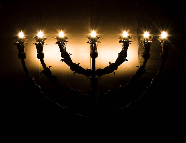 seven branches candlestick Candlestick from the tabernacle in exodus salt lake city mormon temple utah photos stock pictures, royalty-free photos & images