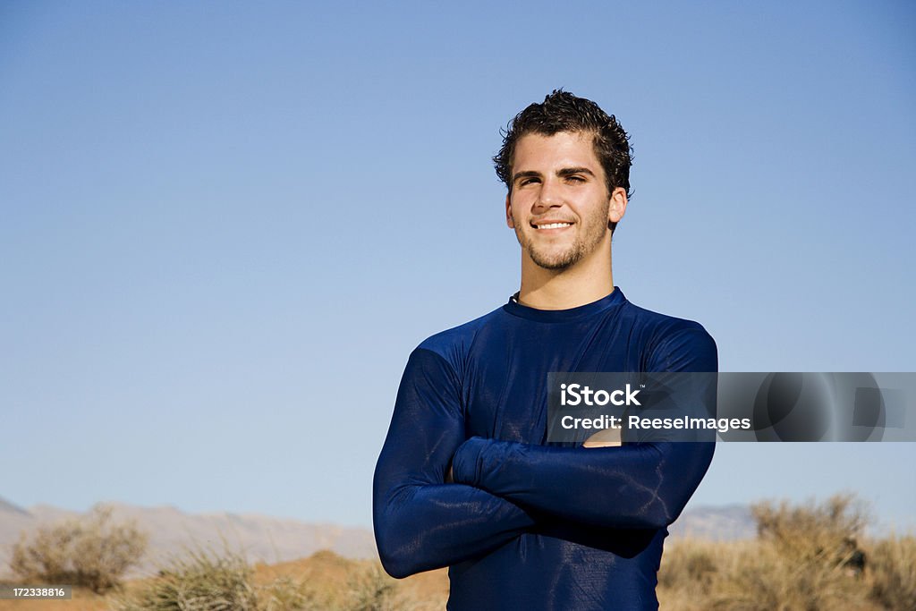 Male Athlete Male Athlete portrait against sky.-RedRockalypse 2007Click to see more models- Active Lifestyle Stock Photo