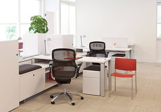 Simple contemporary office scene. One of a series.