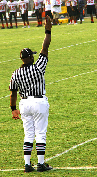 Football referee stock photo