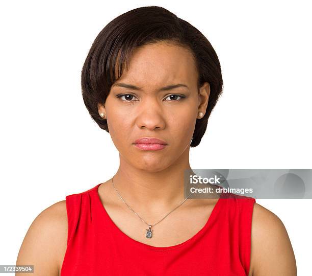 Disappointed Young Woman Looking At Camera Stock Photo - Download Image Now - 20-24 Years, 20-29 Years, 25-29 Years